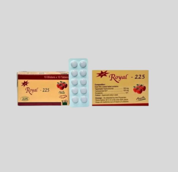 Royale 225mg Apples Carisoprodol 125mg + Tapentadol Hydrochloride 100mg